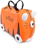 Notre test de la Trunki Valise Enfant à Roulette à Chevaucher et Bagage Cabine – Animaux: Tipu le Tigre (Orange)